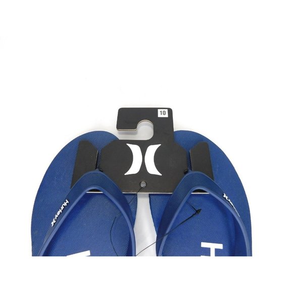 Hurley Mens Flip Flops Thong Sandals Size 10 Blue HFS0001-412 - Picture 2 of 4